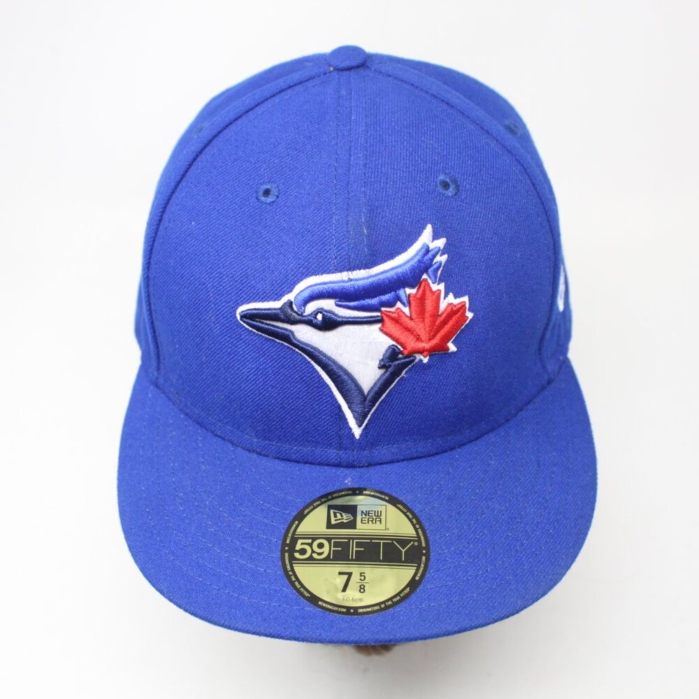 Toronto Blue‎ Jays Hat NWT Fitted 7 5/8 Blue New Era 59FIFTY On-Field MLB Cap - Picture 2 of 13